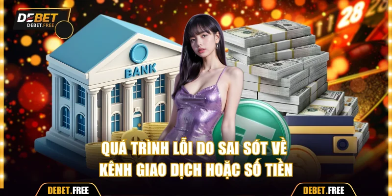 Quá trình lỗi do sai sót về kênh giao dịch hoặc số tiền